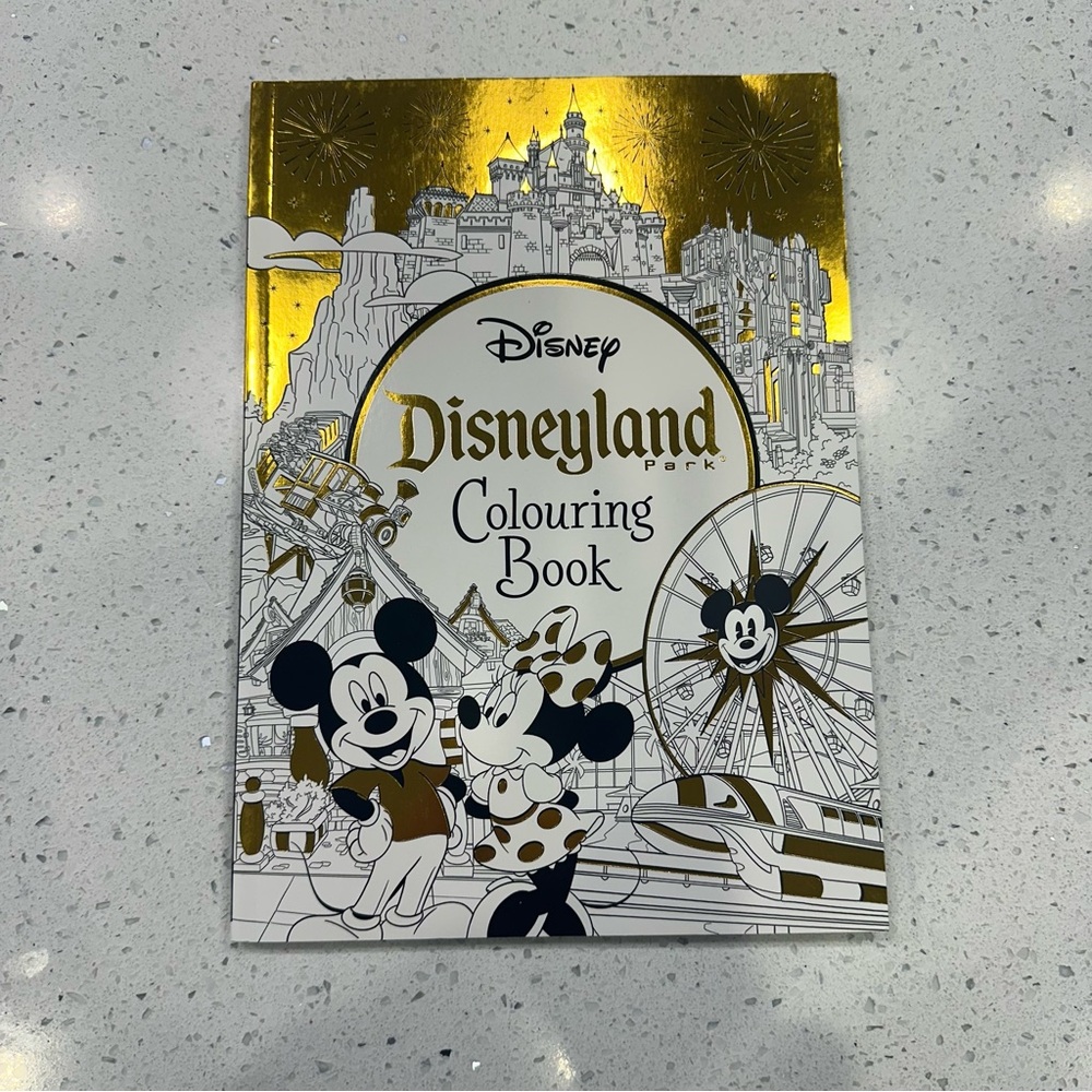 New, Never Used Disneyland Parks Colouring Book published by Igloo Books.